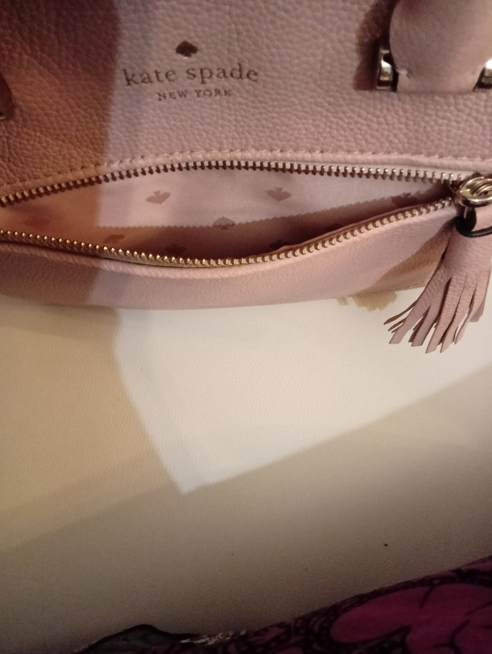 kate spade Chester Street Allyn Pebble leather satchel with tassel - Picture 9 of 9